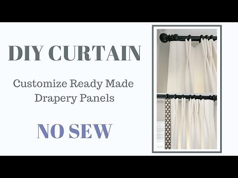 INTERIOR DESIGN | Customize Your Drapes | NO SEW Curtain Design