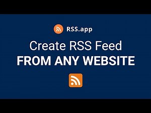 How to create RSS Feed from any Website