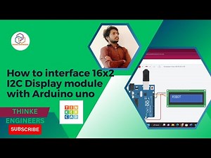 How to interface 16x2 I2C Display module with Arduino uno using (tinker cad)