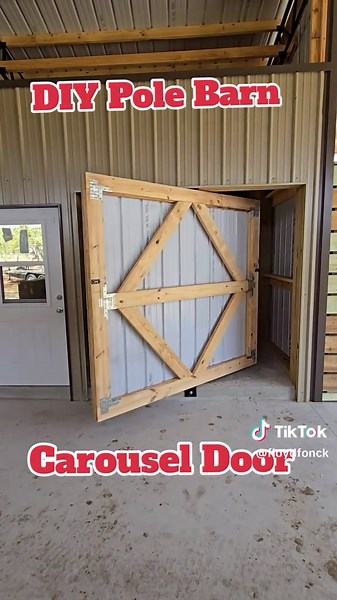Building a DIY Pole Barn with Carousel Door Features
