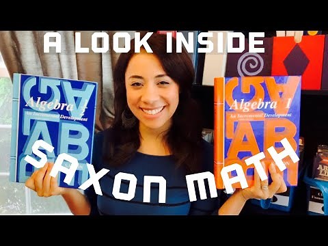 SAXON Math//Flip-through//Homeschool// Algebra 1/2-Algebra 1