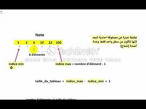 #algorithme #10 les tableaux partie 1 (tableau a une dimension)+exemple