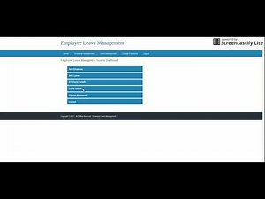 Employee Leave Management System | Python Django Project Tutorial | Python CRUD Project