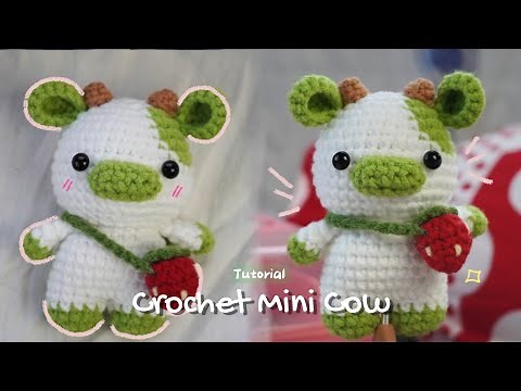 How to crochet a Mini cow / Tutorial/ Amigurumi