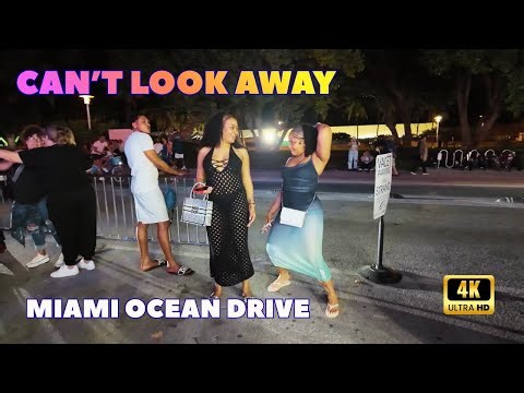 OCEAN DRIVE MIAMI — NIGHT WALK, HOT MIAMI BEACH NIGHTLIFE & CRAZY VIBES! 😱🌴 | 4K