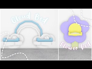 Adopt me Pet Bed Hacks | Cute Cloud Bed & Flower Bed | Adopt me Building Hacks