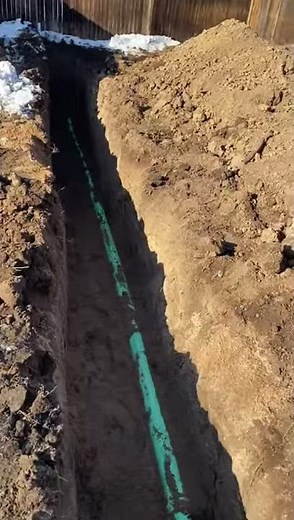 New residential SDR-35 sewer pipe installed and ready for inspection in Denver Colorado!