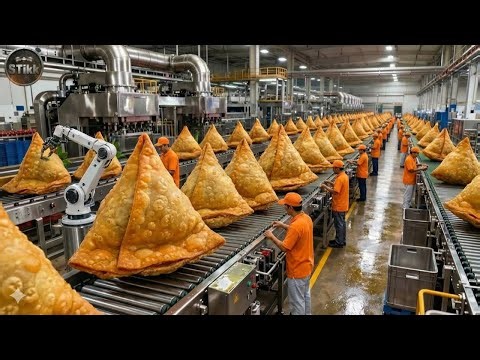 Inside a Modern Samosa Factory — From Raw Dough to Crispy Golden Samosas (Full Process)