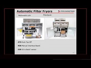 Frymaster Into To Auto Filtering Fryers Part 2