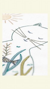 Un Chat dans l’aiguille | Broderie traditionnelle on Instagram: "Avec notre Chat de la mer, la collection est maintenant complète ! Voici le tout dernier de la série : un petit chat poétique entre coquillages et embruns À broder pour prolonger un peu l’été et compléter votre collection féline avec tendresse et poésie. Un doux dimanche à vous Christel  - - #UnChatDansLAiguille #UnChatDansLAiguilleAddict @followers"