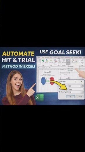 Directly/Automatically Perform Trial And Error Method in Excel!
