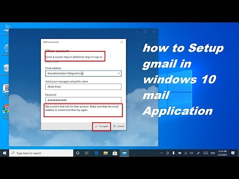 how to configure gmail in windows 10 mail || windows 10 mail app gmail settings || windows 10 mail