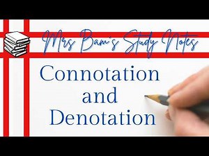 Connotation and Denotation with examples
