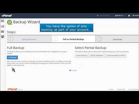 cPanel: How to Backup Your Website