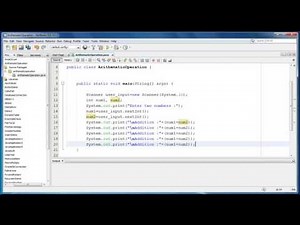Arithmetic operation program in java