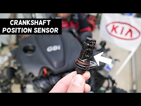 KIA OPTIMA CRANKSHAFT POSITION SENSOR REPLACEMENT LOCATION REMOVAL