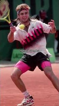 Andre Agassi revisits his most iconic tennis looks