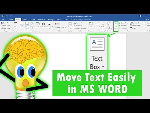 Techniques for Freely Moving Text Anywhere In MS Word | A Guide to move text in MS Word