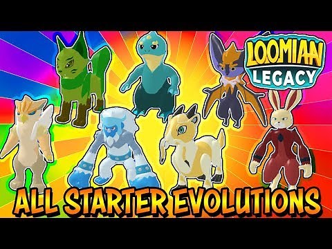 All Starter Evolutions in Loomian Legacy (Roblox) - Moves, Stats, Training and Looks