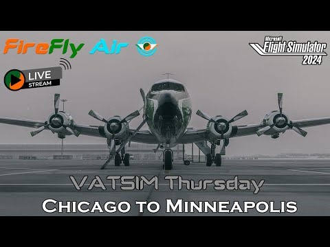 VATSIM Thursday | Chicago to Minneapolis | PMDG DC-6 | MSFS 2024 ✈️