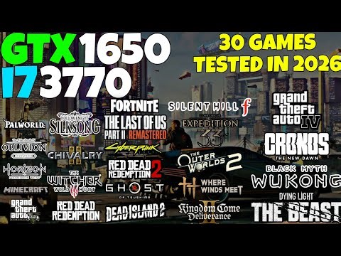GTX 1650 + i7 3770 in 2026 - Test in 30 Games
