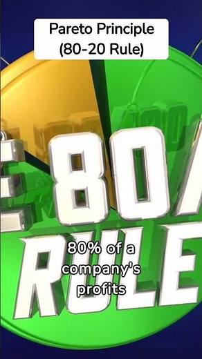 Pareto Principle (80-20 Rule) Explained #shorts