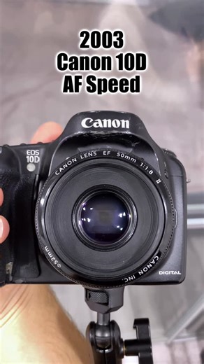 Shuttario on Instagram: "Testing 2003 autofocus tech - Canon EOS 10D. Lens: Canon EF 50mm f/1.8 II. @canonusa @canoneurope @canonasia @canonukraine #dslr #canon #canon10d #canon50mm18 #canon50mmf18 #canoneos #canondslr #canoncamera #50mmf18 #50mm #nifty50 #niftyfifty"