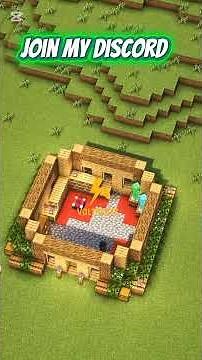 Minecraft Easy Wooden House Tutorial 🏡 | Simple Survival House Build (MCPE/Bedrock)