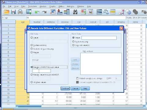 SPSS Tutorials: Recode