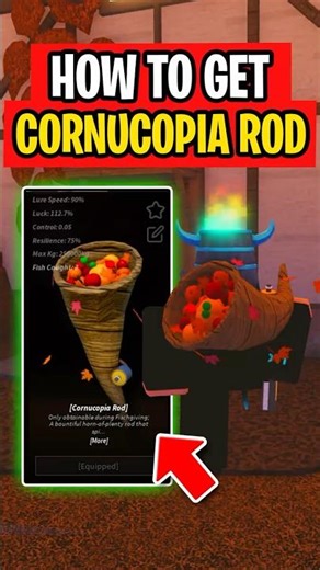 How To Get CORNUCOPIA ROD In Roblox Fisch