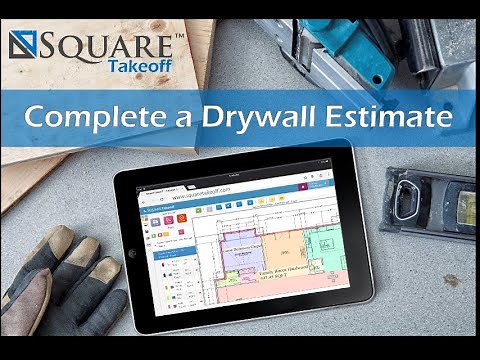 Drywall Takeoff and Estimate How To Video