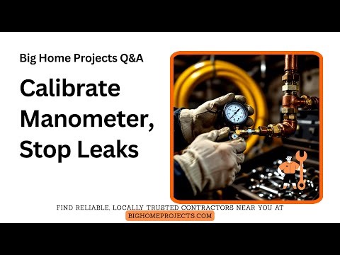 manometer-calibration tips for propane pressure testing