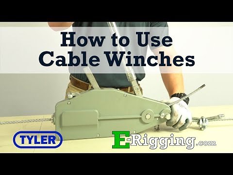 How to Operate a Manual Cable Winch - Tyler Tool Manual Cable Winches