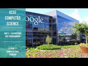 2.1.1 Computational Thinking - OCR Computer Science GCSE (J277) | Teaching Resources