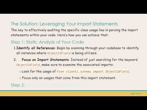 Finding Class Usages with Static Analysis in Python