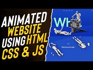 Create Animated Website Using HTML, CSS & JS | Hover Animation Using JavaScript