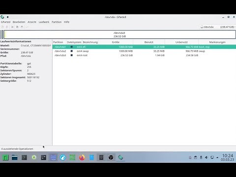Gparted Partitionierungsanleitung