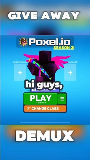 GIVE AWAY! FREE GEMS AND MONEY [POXEL.IO] SUBSCRIBE!