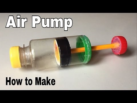 How to Make Air Pump Using Plastic Bottle - Easy Way - Tutorial