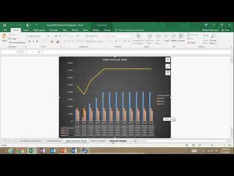 Microsoft Excel 2016 Tutorial For Beginners Part 2 Full Intro Learn How to Use Excel 2016