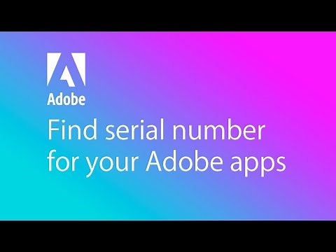 How to find serial number for your Adobe apps