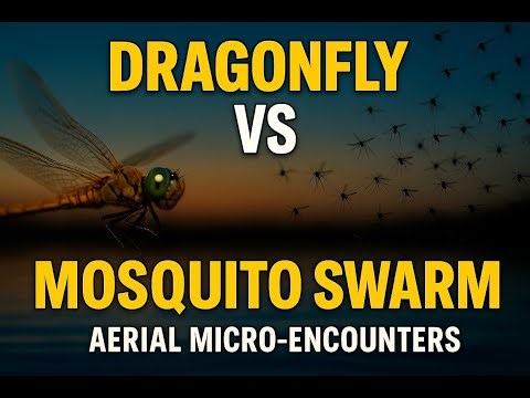 Dragonfly vs Mosquito Swarm: Speed & Mid-Air Capture