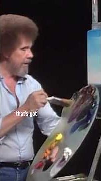 Bob Ross shows you how to add a river bank and some grassy areas to your painting #paintlikebobross