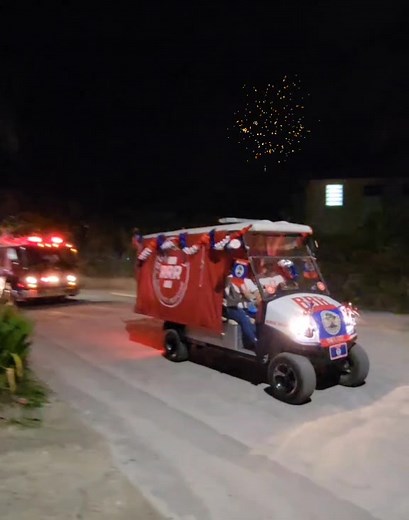 The Fire Engine Parade, or Siren Parade, made its way through the principal streets of San Pedro, #AmbergrisCaye tonight. The parade on the night of September 9th is a long tradition of September Celebrations in #Belize. Tonight in every municipality in Belize, sirens proudly wail