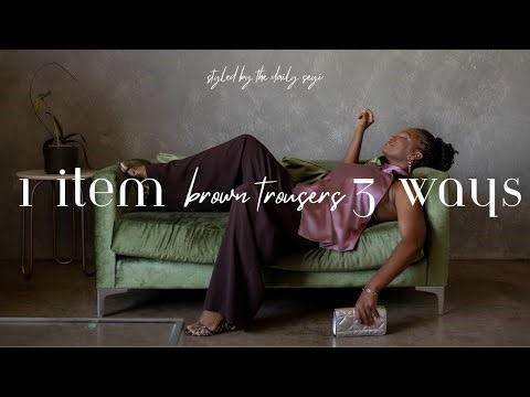 3 stylish (and non boring) ways to wear your trousers | styled by the daily seyi