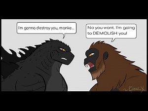 Godzilla GVK | KONG VS. GODZILLA VIDEO GAME RUMBLE! (Godzilla Comic Dub)