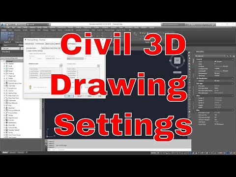 Civil 3D Drawing Settings
