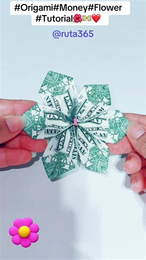 Easy Money Origami Flower Tutorial