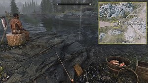 Skyrim: How to Fish and Get the Fishing Rod