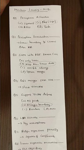 Introduction to Machine Learning|Important objective type questions and solutions|NPTEL final exam